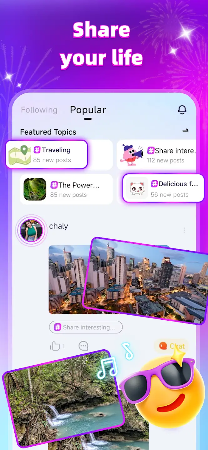 Yami Star screenshot — Share Your Life